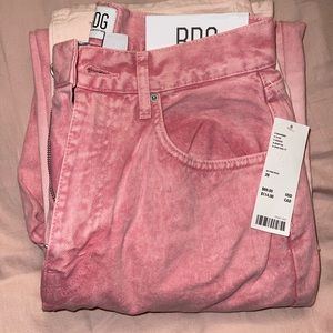 BDG pink high waisted jeans